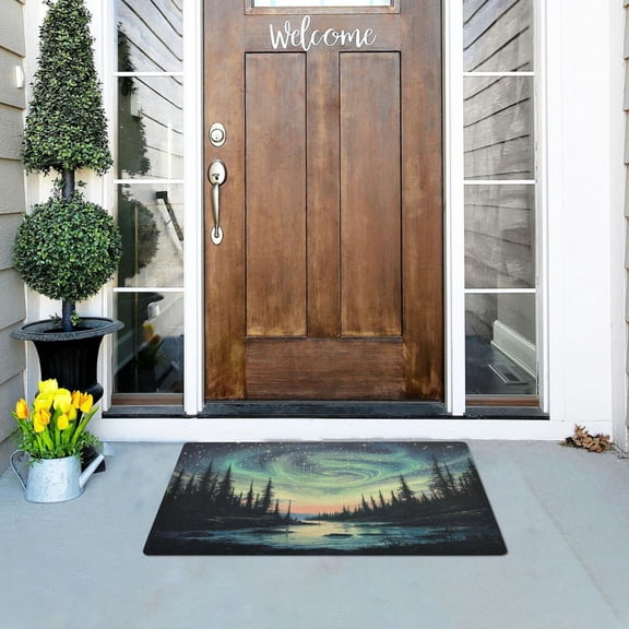 Aurora Highly Absorbent Polyester Doormat Anti-slip Anti-fouling Indoor Outdoor Entrance Welcome Mat 3220in.