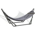 thumbnail image 1 of Aurora Home  EZ Daze Portable Double Sized Hammock with Stand Grey, 1 of 6
