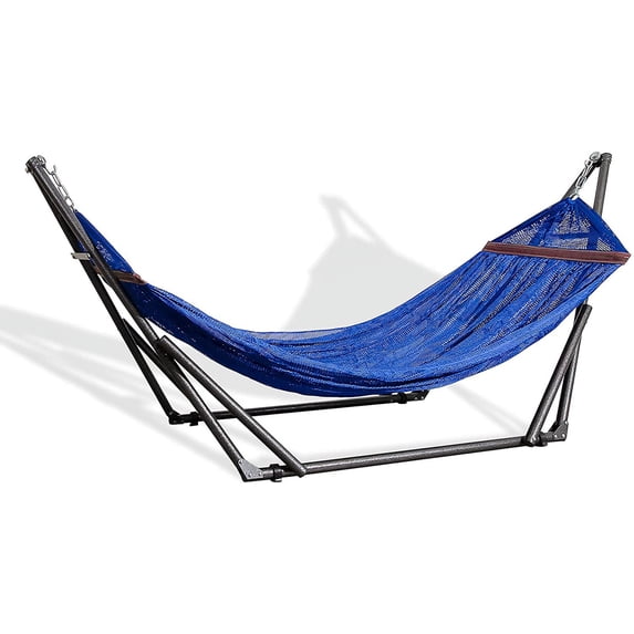 Aurora Home EZ Daze Portable Double Sized Hammock with Stand Navy