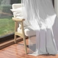 thumbnail image 1 of Aurora Home  Tulle & Linen Textured Blackout Mix & Match Curtains White 52"W X 84"L 84 Inches, 1 of 5