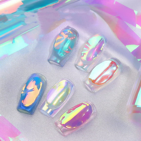 Aurora Ice Cube Cellophane Nail Decoration Box