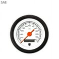 thumbnail image 1 of Speedometer Gauge - SAE Competition White , Orange Vintage Needles, Black, 1 of 1