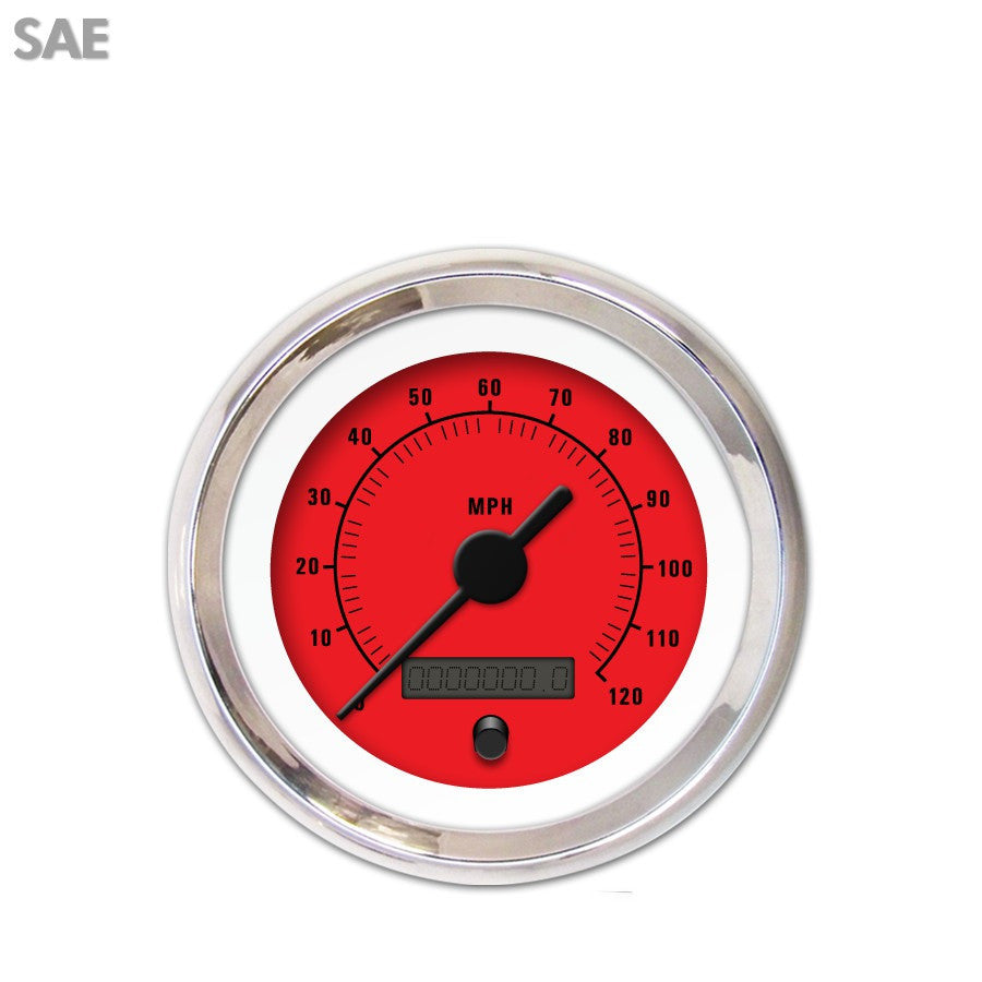 Aurora Instruments GAR161ZE by HABAC Speedometer Gauge - SAE Rider Red ...
