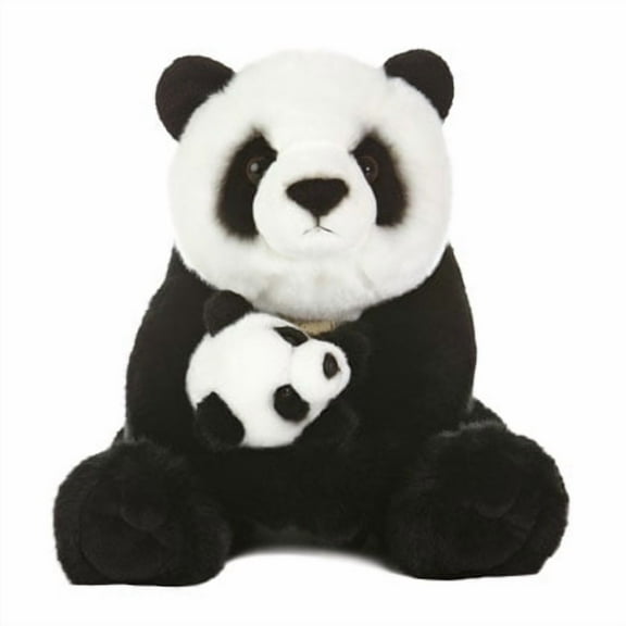 Aurora World Miyoni Panda Bear with Cub Plush, 15"