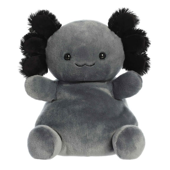Aurora - Large Black Palm Pals Party Sized - Party-Sized 12" Onyx Axolotl - Adorable Stuffed Animal