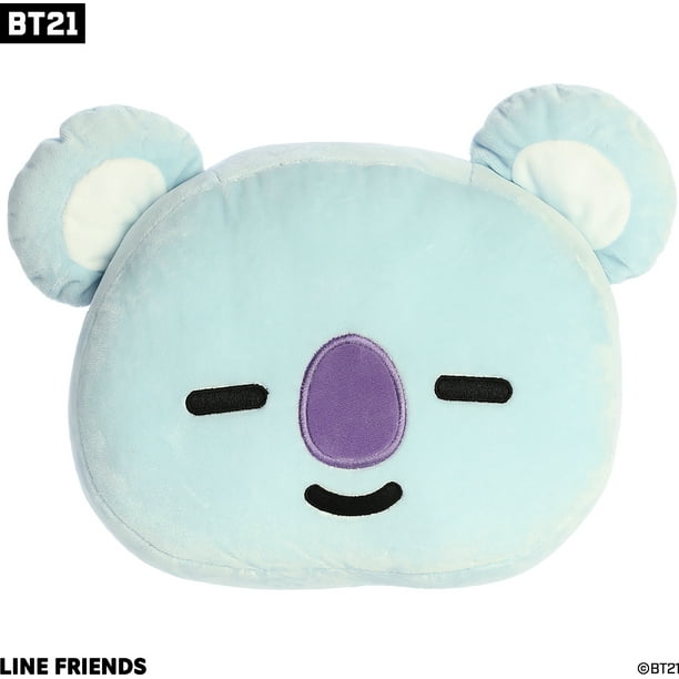 Aurora - Large Blue BT21 - 13.5" KOYA - Lovable Stuffed Doll - Walmart.com