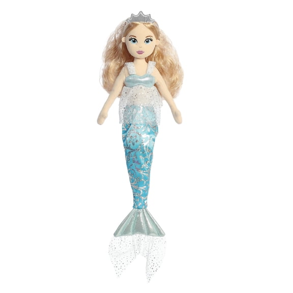 Aurora - Large Blue Sea Sparkles - 18" Daisy - Enchanting Stuffed Doll