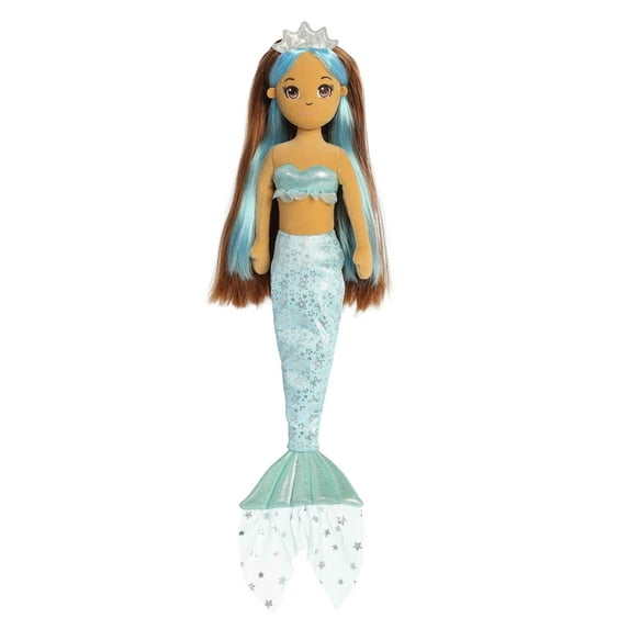 Aurora - Large Blue Sea Sparkles - Celestial Sparkles 18" Star - Enchanting Stuffed Doll