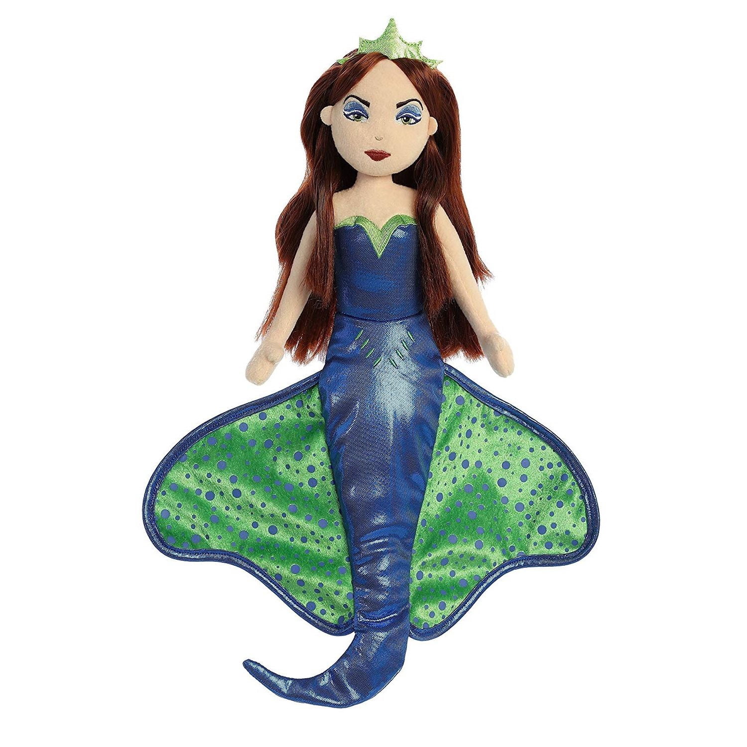 Aurora Sea Sparkles Meerjungfrau Plüsch – 18 Cheekys Heart, 45,7 Cm, Mit Kammbarem Haar