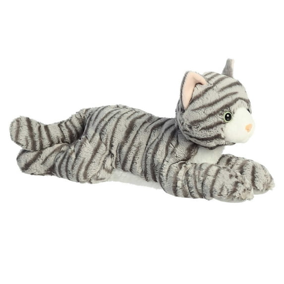 Aurora - Large Gray Grand Flopsie - 16.5" Molly Cat - Adorable Stuffed Animal