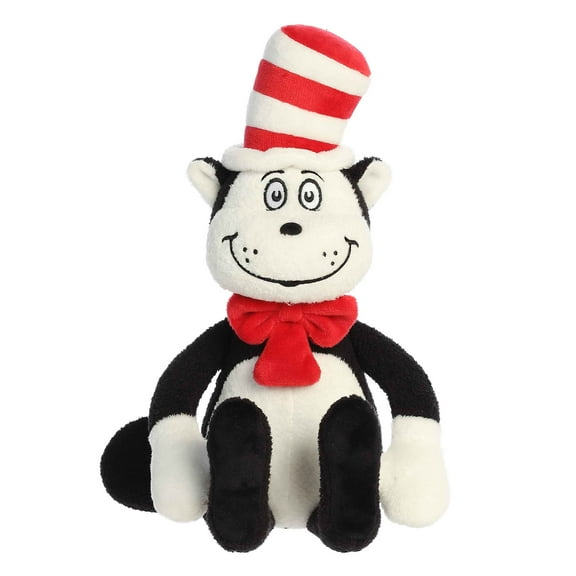 Aurora - Large Multicolor Dr. Seuss - 15" Vintage Cat In The Hat - Whimsical Stuffed Animal