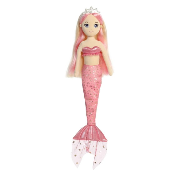 Aurora - Large Pink Sea Sparkles - Celestial Sparkles 18" Sunny - Enchanting Stuffed Doll