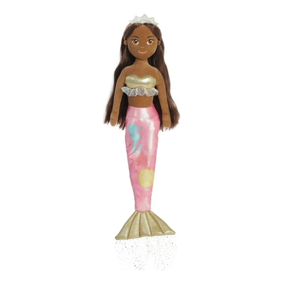 Aurora - Large Pink Sea Sparkles - Coastal Sparkles 18" Seychelles - Enchanting Stuffed Doll