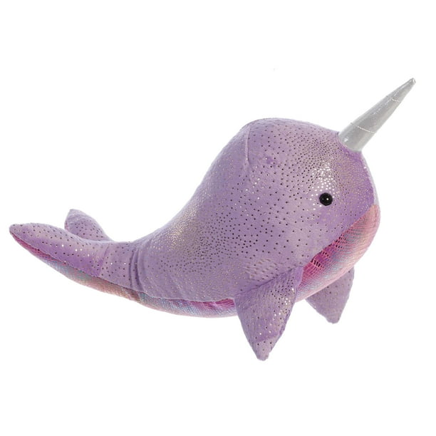 Aurora 80990 14 in. Huggable Destination Nation Narwhal Global Exploration Learning Fun Stuffed Animal Plush Toy Purple Walmart Business Supplies