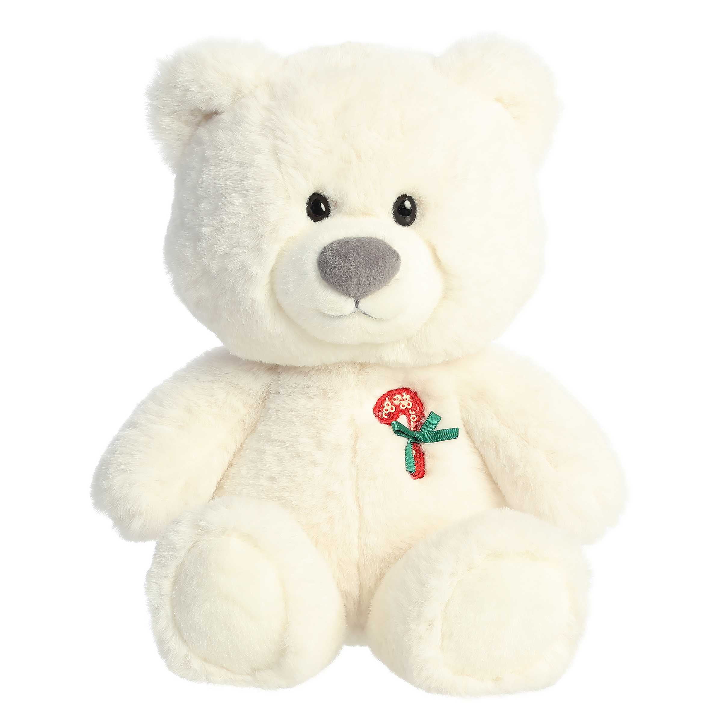 Aurora - Large White Holiday - 13.5" Hugga-Wug Candy Bear - Festive ...