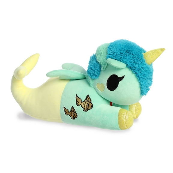Aurora - Large Yellow tokidoki - 13" Squishy Sea Green - Enchanting Stuffed Animal