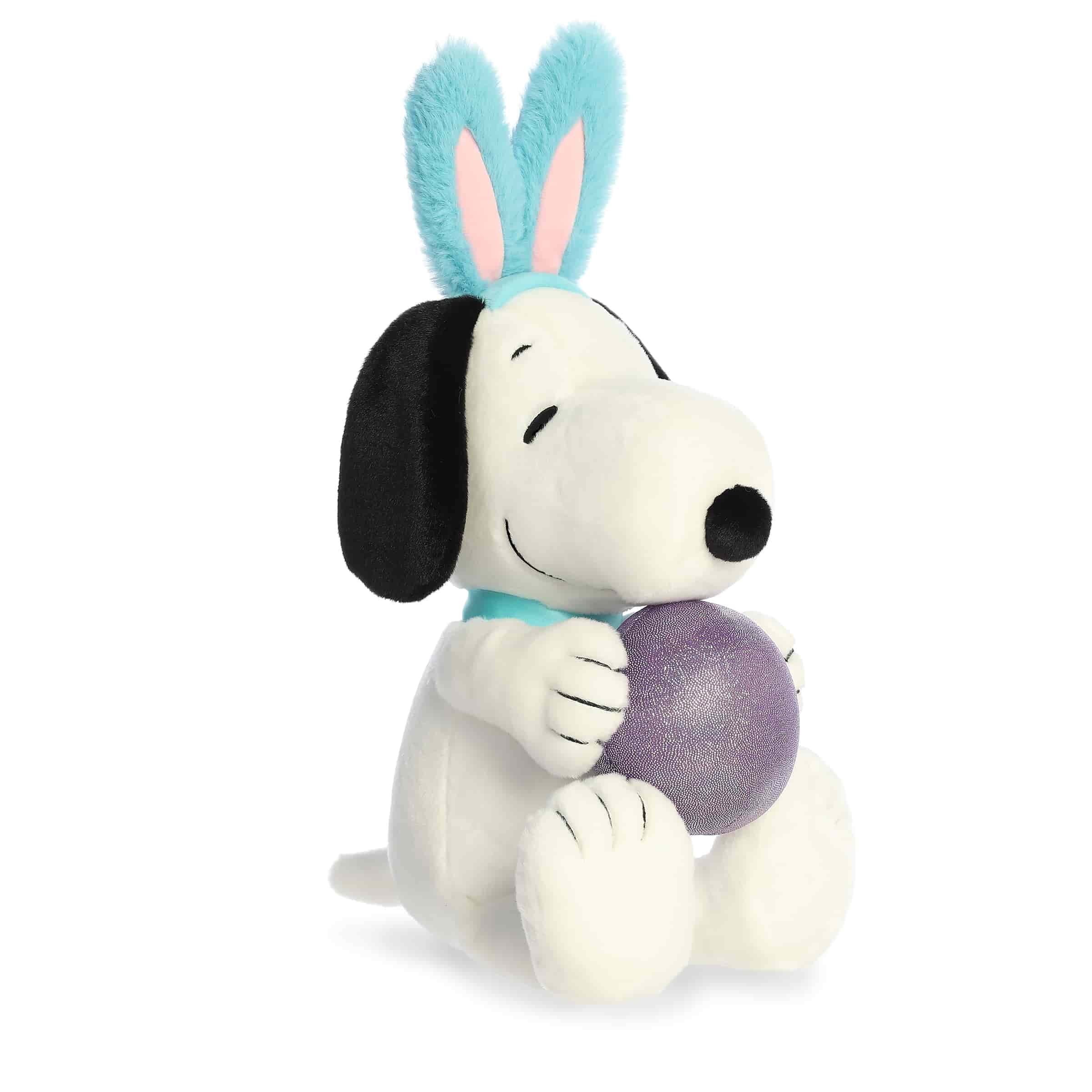 Aurora - Medium Adorable Stuffed Animal - 11" Easter Snoopy With Egg - Peanuts
