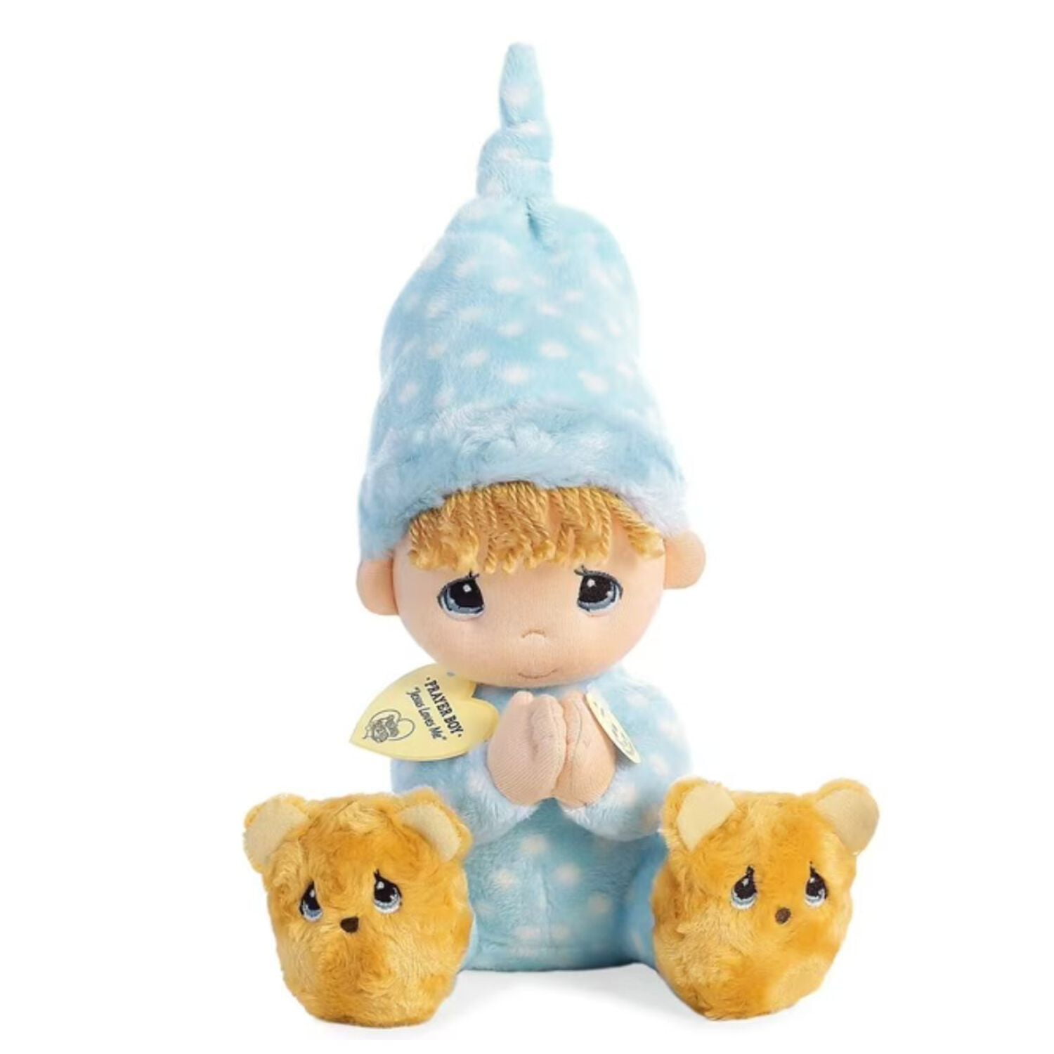 Aurora Story Pals Bedtime Prayer Stuffed Animal & Soft Book - Sensory Toy For Infants, 9 Inches