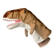 Aurora - Medium Brown Hand Puppet - 8" T-Rex - Interactive Stuffed Animal