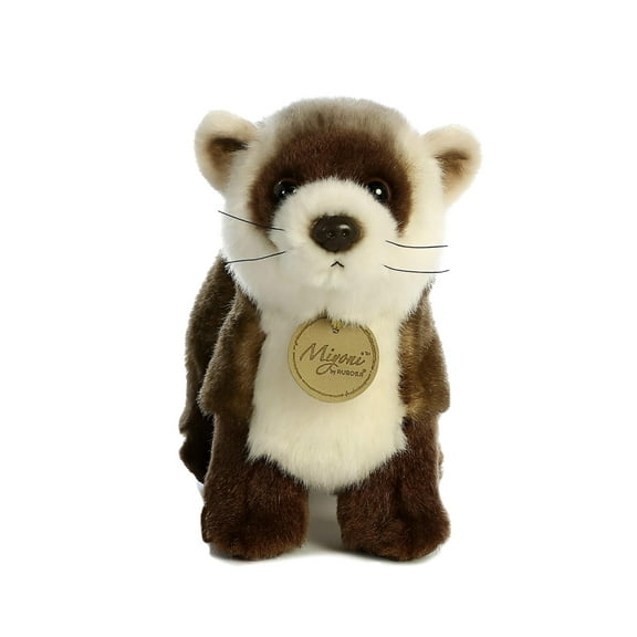 Aurora - Medium Brown Miyoni - 10.5" Black Footed Ferret - Realistic Stuffed Animal