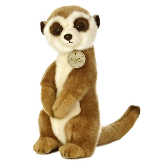 Aurora - Medium Brown Miyoni - 10" Meerkat - Realistic Stuffed Animal