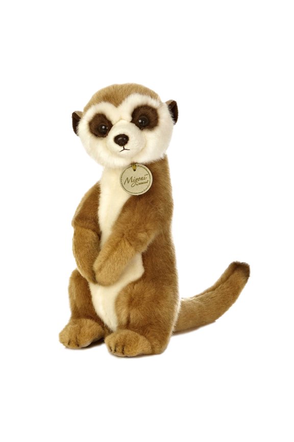 Aurora - Medium Brown Miyoni - 10" Meerkat - Realistic Stuffed Animal