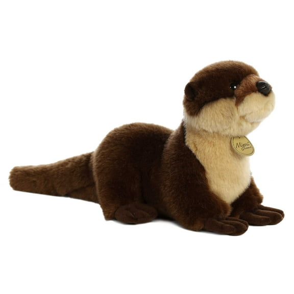 Aurora - Medium Brown Miyoni - 14.5" River Otter - Realistic Stuffed Animal