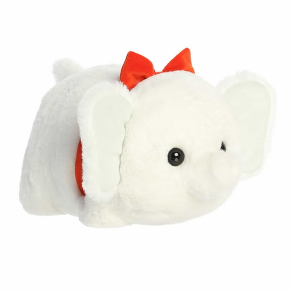 Aurora - Medium Festive Stuffed Animal - 11" Winnie White Elephant - Spudsters