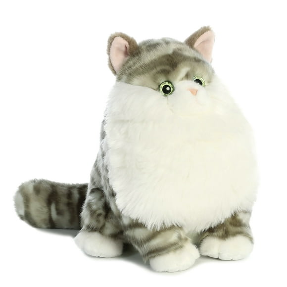 Aurora - Medium Gray Fat Cats - 9" Dumpling Tabby - Charming Stuffed Animal
