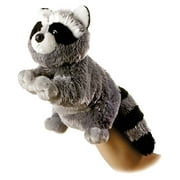 Aurora - Medium Gray Hand Puppet - 9" Bandit - Interactive Stuffed Animal