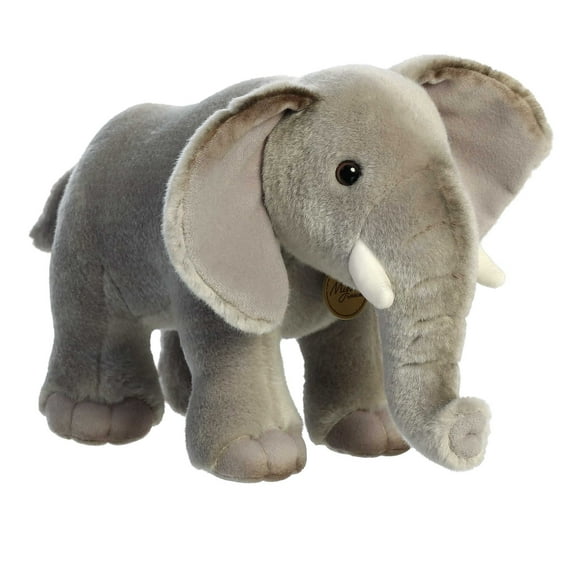 Aurora - Medium Gray Miyoni - 11.5" African Elephant - Realistic Stuffed Animal
