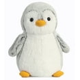 thumbnail image 1 of Aurora - Medium Gray PomPom Penguin - 11" Gray - Playful Stuffed Animal, 1 of 6