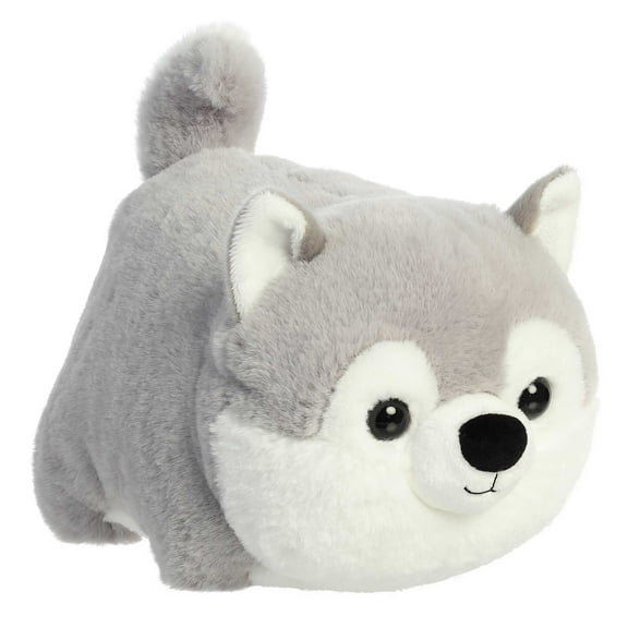 Aurora - Medium Gray Spudsters - 9.5" Haze Husky - Adorable Stuffed Animal