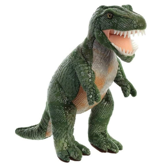 Aurora - Medium Green Dinos & Dragons - 14" Tyrannosaurus Rex - Ferocious Stuffed Animal