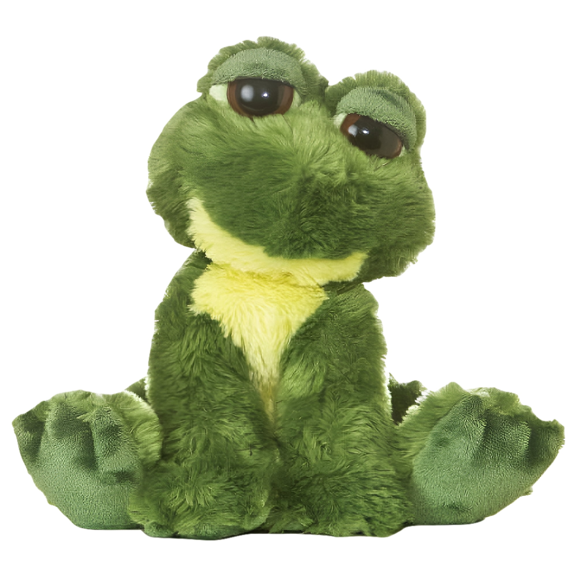 Aurora - Medium Green Dreamy Eyes - 8" Fantabulous Frog - Enchanting Stuffed Animal