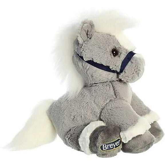 Aurora - Medium Grey Breyer - Bridle Buddies - 8.5" Grey Horse - Exquisite Stuffed Animal