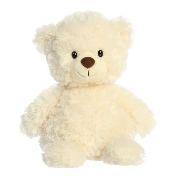 Aurora - Medium Ivory Bear - 12" Tummy Bear - Snuggly Stuffed Animal