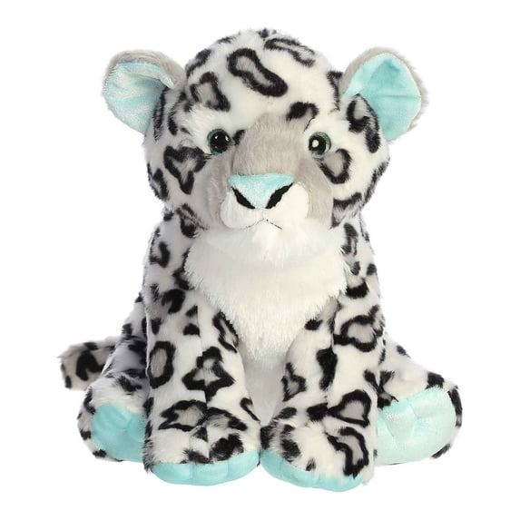 Aurora - Medium Mint Destination Nation - 10.5" Snow Leopard Mint - Adventurous Stuffed Animal