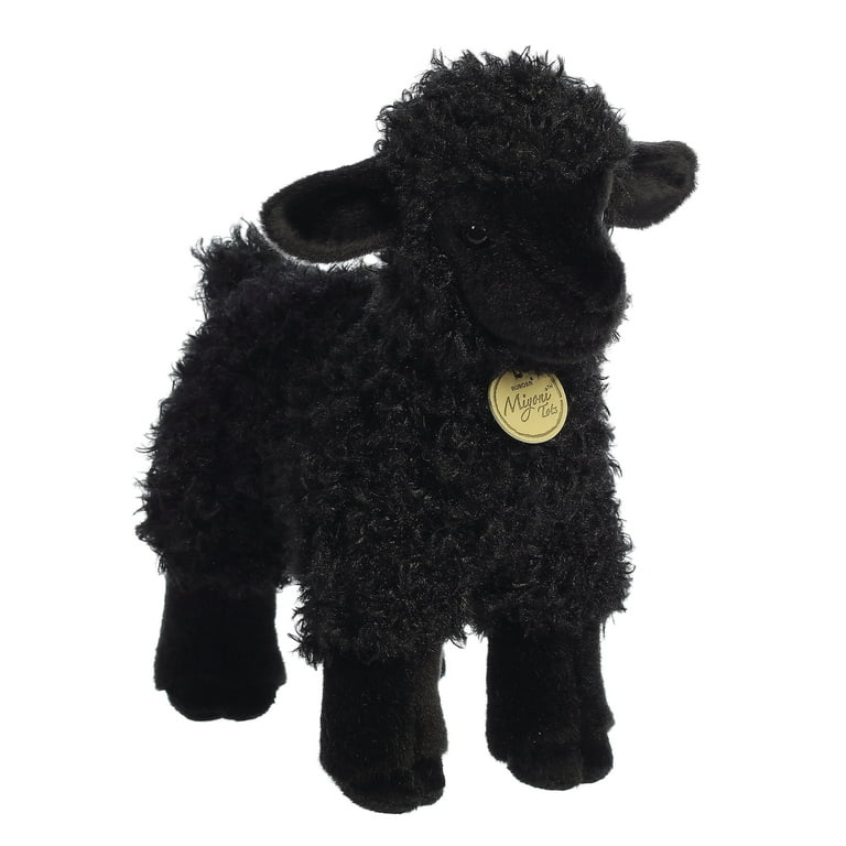 Aurora - Medium Miyoni - 11" Black Lamb - Adorable Stuffed Animal
