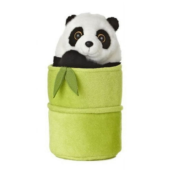 Aurora - Medium Multicolor Hand Puppet - 10" Panda Pop Up Puppet - Interactive Stuffed Animal
