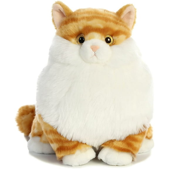 Aurora - Medium Orange Fat Cats - 9" Butterball Tabby - Charming Stuffed Animal