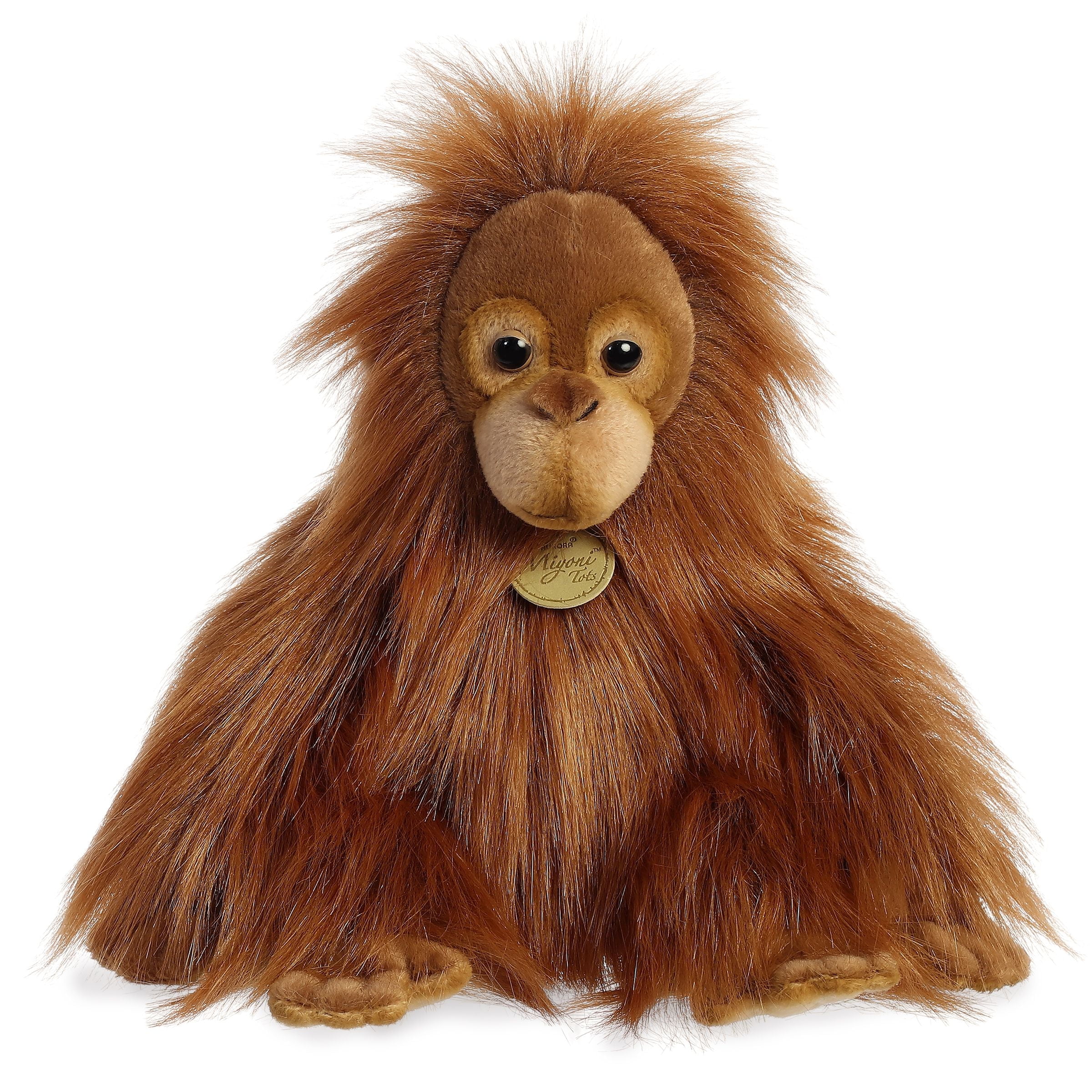 Aurora - Medium Orange Miyoni - 11 Baby Orangutan - Adorable Stuffed Animal  