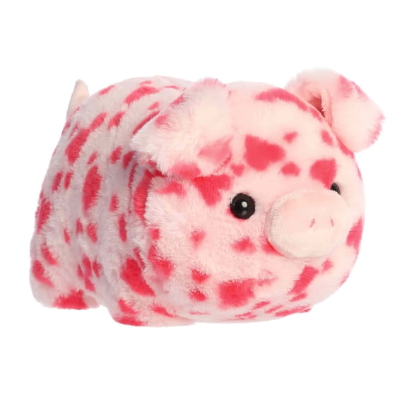 Aurora - Medium Pink Adorable Stuffed Animal - 11" Pamela Spotted Pig - Spudsters