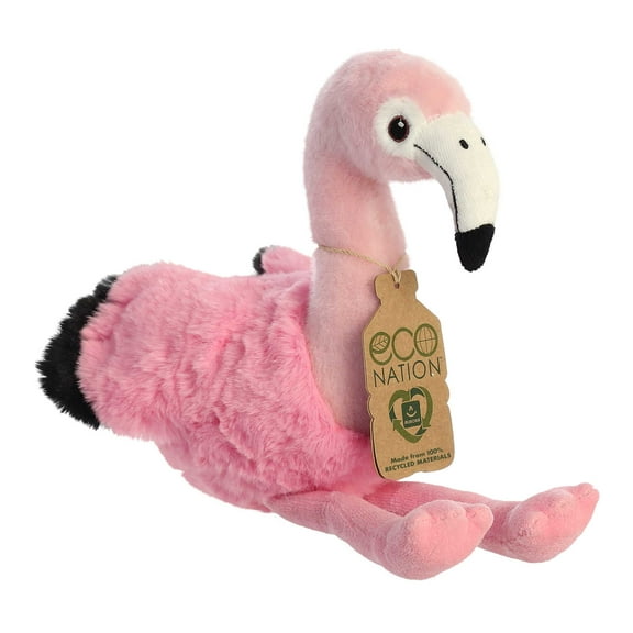 Aurora - Medium Pink Eco Nation - 10.5" Flamingo - Responsibly Made Stuffed Animal