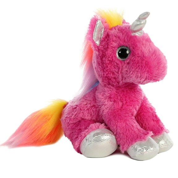 Aurora - Medium Pink Sparkle Tales - 10" Cosmic Unicorn - Enchanting Stuffed Animal