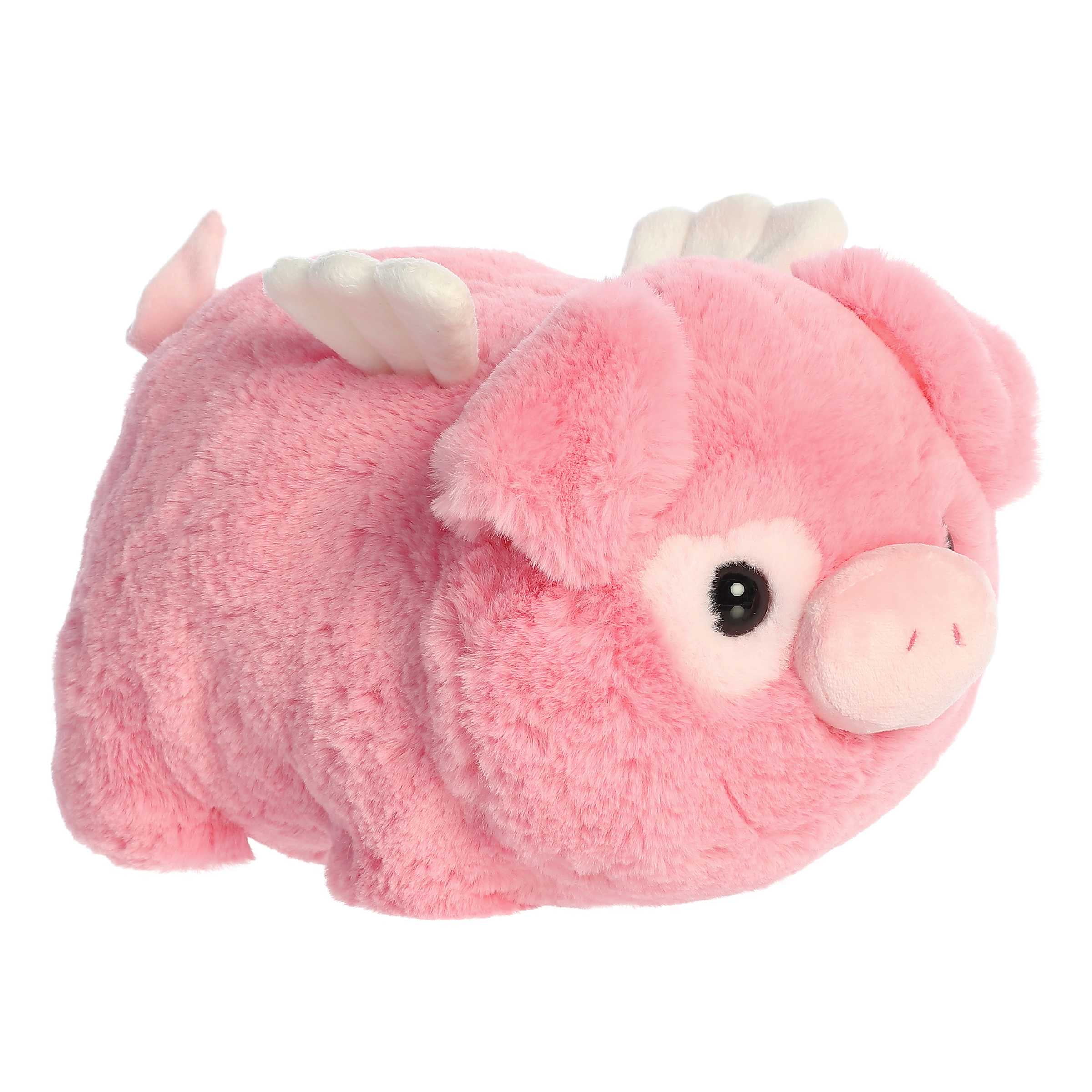 Aurora Pink Plush Faye Flying Pig Stuffed Animal 10 Inches