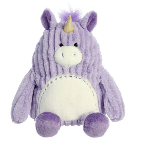 Aurora - Medium Purple Cuddle Cutie - 9.5" Ava Unicorn - Textured Stuffed Animal