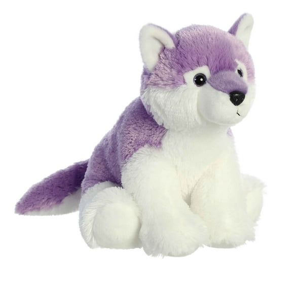 Aurora - Medium Purple Destination Nation - 12" Purple Wolf - Adventurous Stuffed Animal