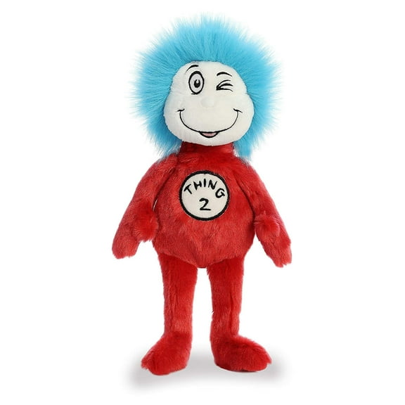 Aurora - Medium Red Dr. Seuss - 12" Thing Two - Whimsical Stuffed Animal