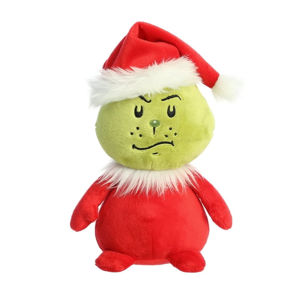 Aurora - Medium Red Dr. Seuss - 9.5" Pop Art Santa Grinch - Whimsical Stuffed Animal
